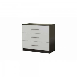 Pat cu noptiere si comoda tv Ehome wenghe