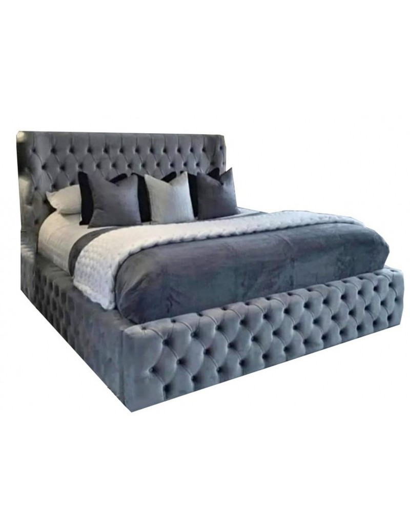 Pat tapitat Leon Chesterfield Gri