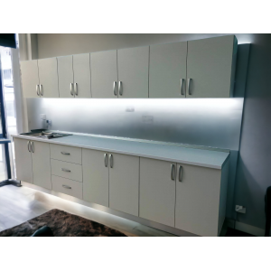 Bucatarie Gri/alb 240 cm