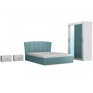 Dormitor Bianco turcoaz Dressing oglinda 120 cm