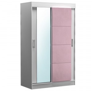 DORMITOR BIANCO ROZ DRESSING OGLINDA 120 CM