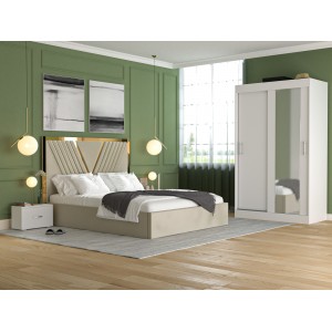 Dormitor Gold Bej Dressing oglinda 120 cm