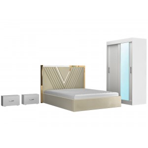 Dormitor Gold Bej Dressing oglinda 120 cm