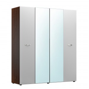 Sifonier Ehome 4 Usi Wenghe/alb+Oglinda