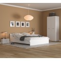 Dormitor Wenghe/alb Ehome 4 usi