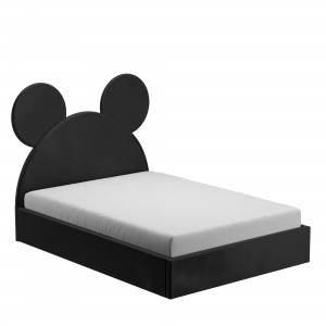 Pat tapitat Mouse Negru