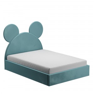 Pat tapitat Mouse Turcoaz