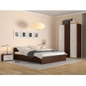 Dormitor Sonoma/Alb Ehome 4 usi cu Comoda TV