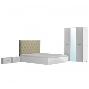 Dormitor Daria bej sifonier oglinda