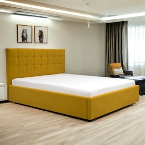 Oferta! Pat tapitat Leon+Saltea 160x200 cm