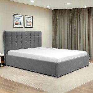 Oferta! Pat tapitat Leon+Saltea 160x200 cm