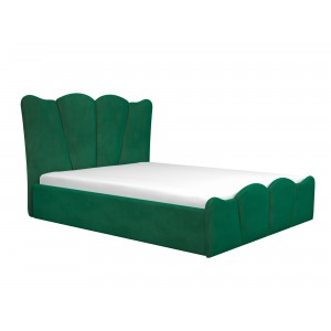 Oferta!Pat tapitat Perla Smarald+Saltea 160x200 cm