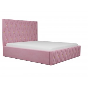 Oferta!Pat tapitat Ana Roz+Saltea 160x200 cm