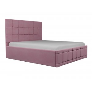 Oferta!Pat tapitat Regal Roz+ Saltea 160x200 cm